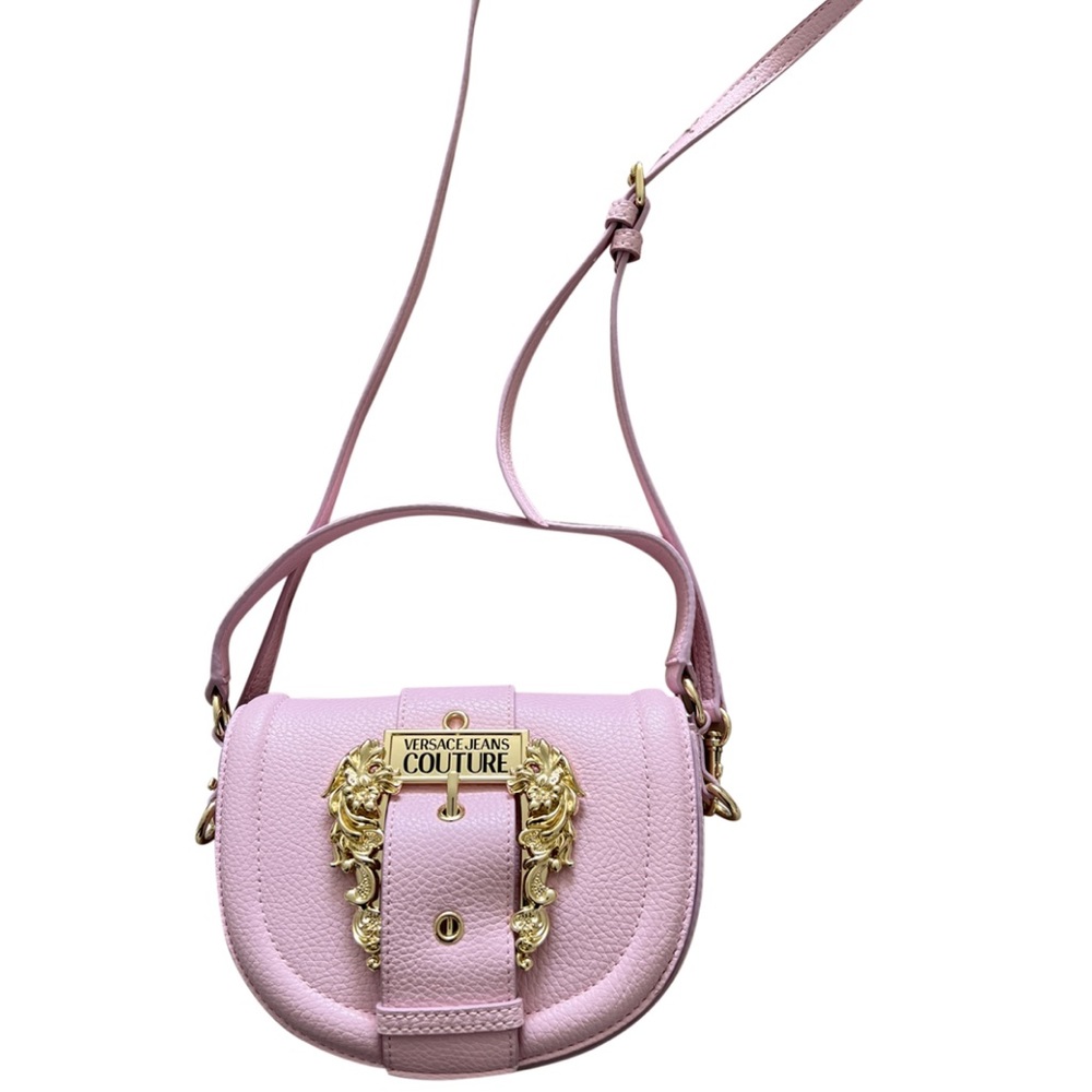 Versace jeans couture oversized buckle detail tote